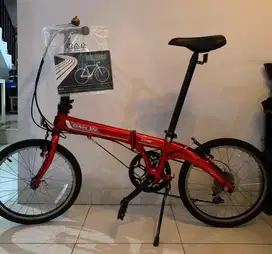 Dahon Vybe D7 Original, merah metalik