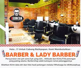 Loker Barberman dan lady Barber