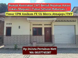 Per 6 Bulan 12Juta Rumah Cantik Bersih Nyaman Pugeran Timur Seturan