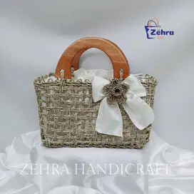 Tas Rara Handle Kayu | Tas Cantik | Tas Hampers | Tas Handmade | Kera