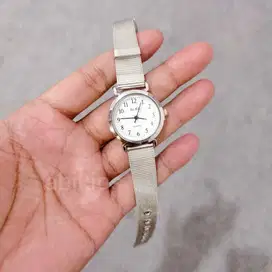 Jam tangan analog wanita stainless good fashion alb1 silver