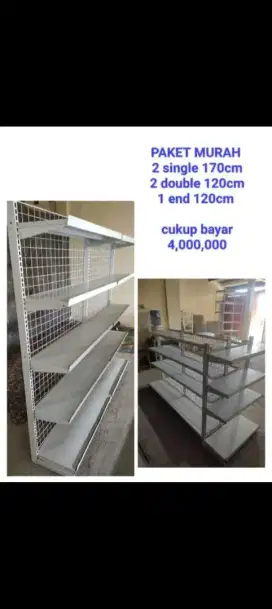 PAKET RAK GONDOLA MURAH