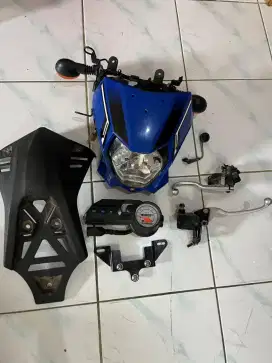 Semua sparepart motor Kawasaki KLX 150 BF original bawaan motor.