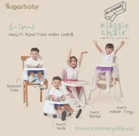 Kursi Makan Bayi Sugarbaby K-CHAIR Klassic Chair Multi Function 6+1