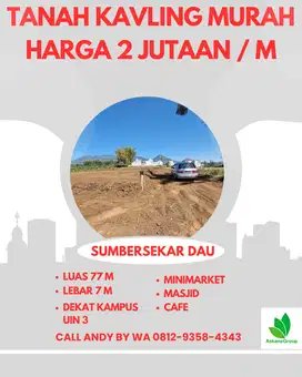 Tanah Kavling Dekat Batu Murah 2 Jutaan