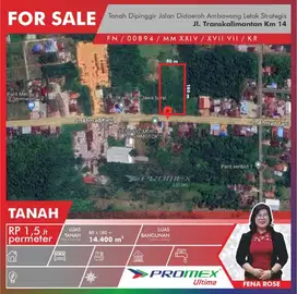 DIJUAL TANAH PINGGIR JALAN DIDAERAH AMBAWANG, LOKASI STRATEGIS