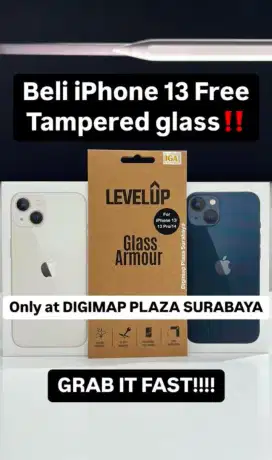 iPhone 13 free temper glass / promo gratis 2x cicilan / syarat ktp