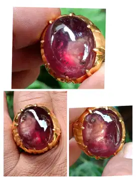 Windusara pigien telage ngembeng ruby Mozambique unik jumbo