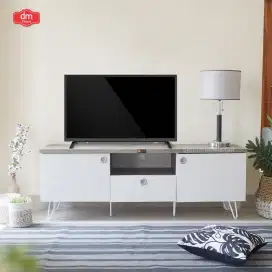 Meja tv minimalis kaki besi dachi Hiro tv rack 140 cm