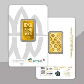 Jual Beli Emas Antam 10 gram 2025 Red Mark Certi Eye JABODETABEK