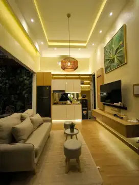 DIJUAL RUMAH ESTETIK, FULL FURNISHED, AREA SUKUN.
