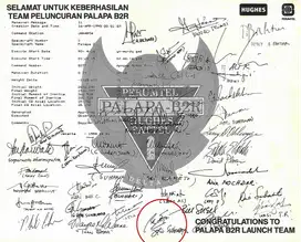 Sertifikat Peluncuran Satelit Palapa B2R April 1990