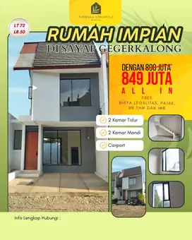 Rumah Impian 2 Lantai di Sayap Gegerkalong