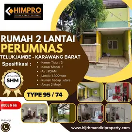 DIJUAL RUMAH 2 LANTAI DI PERUMNAS TELUKJAMBE TIMUR