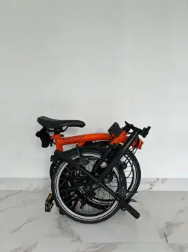 Brompton Orange black Edition, jual cepat... siapa cepat dapat