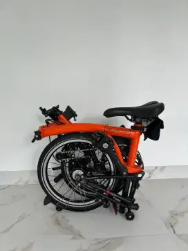 Brompton Orange black Edition, jual cepat... siapa cepat dapat