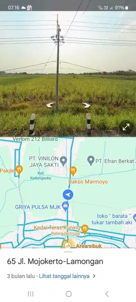 TANAH INDUSTRI MURAH RAYA JAPANAN MOJOKERTO SHM