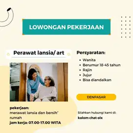 DICARI PEMBANTU/PERAWAT LANSIA