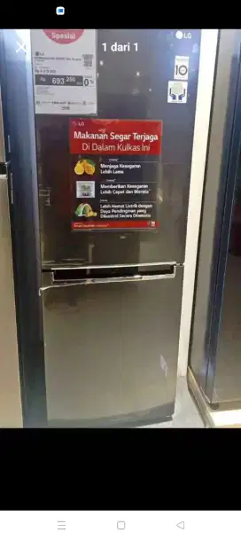 Kulkas LG Refrigerator 2Door Cicilan Tanpa Kartu Kredit