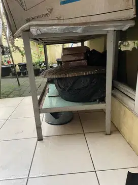 meja kompor rangka besi