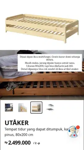 Tempat Tidur Ikea Utaker