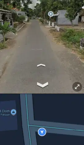 Tanah pekarangan O jalan (lebar 6m) desa melaten puri