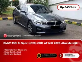 [ LOW KM ] BMW 330i 330 i M Sport (G20) CKD AT Abu Metalik 2020/2021