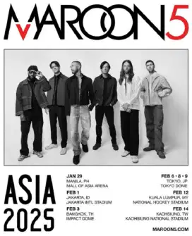 Tiket Konser MAROON 5 - FESTIVAL