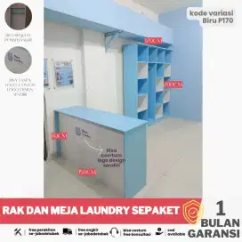 Rak Laundry dan Meja Kasir Sepaket Murah Rak Multifungsi Serbaguna