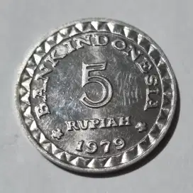 Koin kuno 5 rupiah tahun 1979