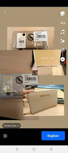 Jual cepat Dompet Michael Kors Original Baru .