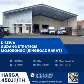 Disewa Gudang Zona Industri Luas 2204m2 Lokasi Mojosongo,Solo