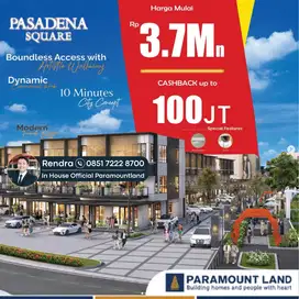 Dijual Ruko Hadap Jalan Raya Gading Serpong 3 Lantai Pasadena Square