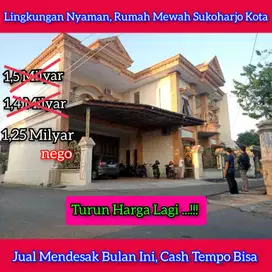 RUMAH MEWAH JUAL MURAH, LOKASI SUKOHARJO KOTA.TURUN HARGA DIBULAN INI