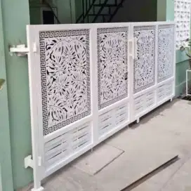 Pintu dorong motif cantik