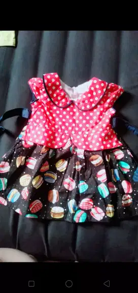 Dress baby import bahan cotton Adem