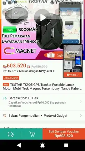 TRIKSTAR GPS MOBIL DAN MOTOR