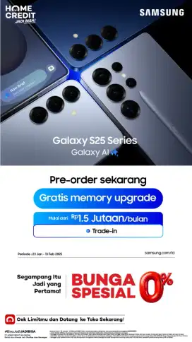 SAMSUNG S25 ULTRA PRE ORDER PROMO KREDIT BUNGA 0%