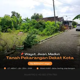 TANAH PEKARANGAN KERING DEKAT KOTA