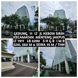 GEDUNG PERKANTORAN 11 LANTAI JALAN KEBON SIRIH MENTENG JAKARTA PUSAT