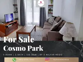 Dijual Apartement Cosmo Park 3 BR Full Furnished Bagus