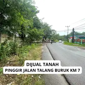 Tanah pinggir jalan dekat Soekarno hatta