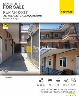 Dijual Kost 12 Kamar di Jl. Kesambi Dalam, Cirebon