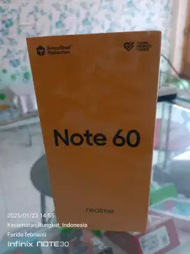 Realme note 60 6+6/128gb baru garansi resmi bisa TT Kredit