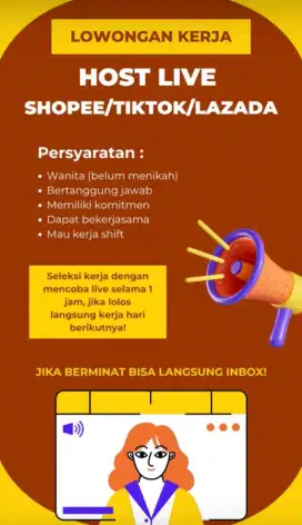 Loker host live streaming