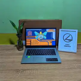 Laptop Acer i3 11TH GEN 8GB/512GB NVMe nvdia mz350 fullset segel mulus