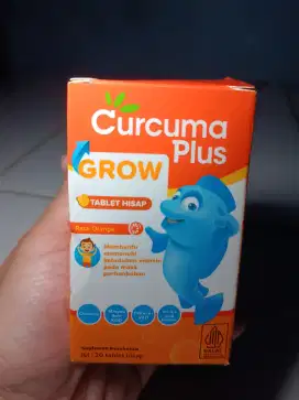 CURCUMA PLUS GROW ISI 20 TABLET HISAP RASA ORANGE EXPIRED 08-2026