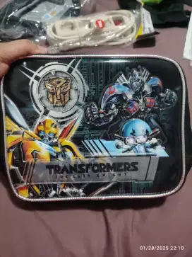 Set Tas sekolah lunch bag transformer