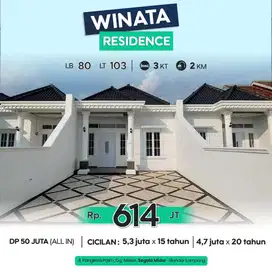 Rumah MEWAH Perumahan Winata RESIDENCE dekat MBK & UBL Bandar Lampung