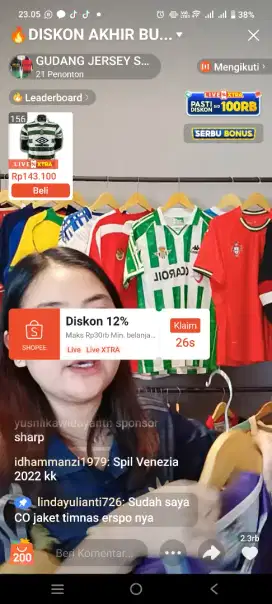 Live shope tiktok dan konten kreatos